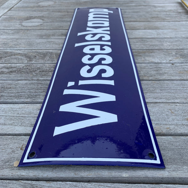 Altes Straßennamenschild Wisselskamp