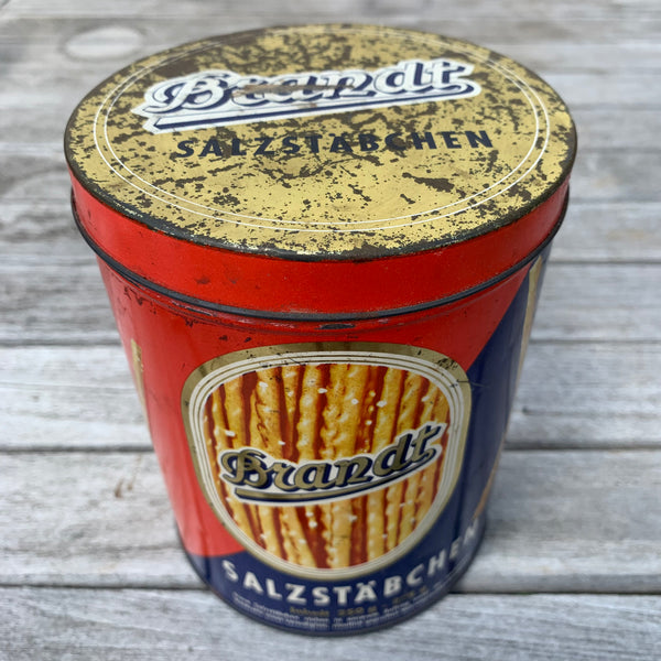 Vintage Blechdose Brandt Salzstäbchen