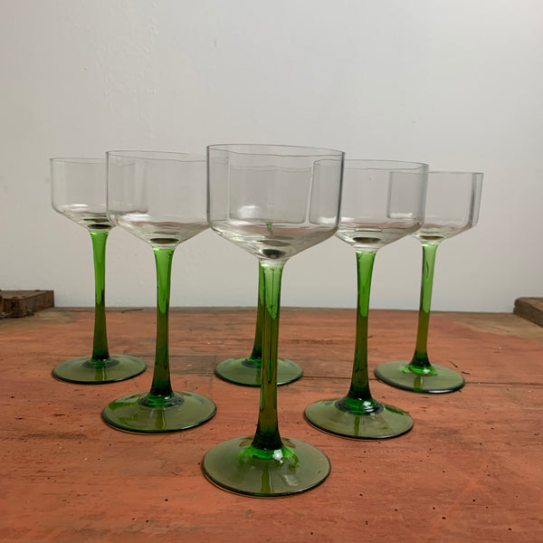 6er Set Weingläser Jugendstil