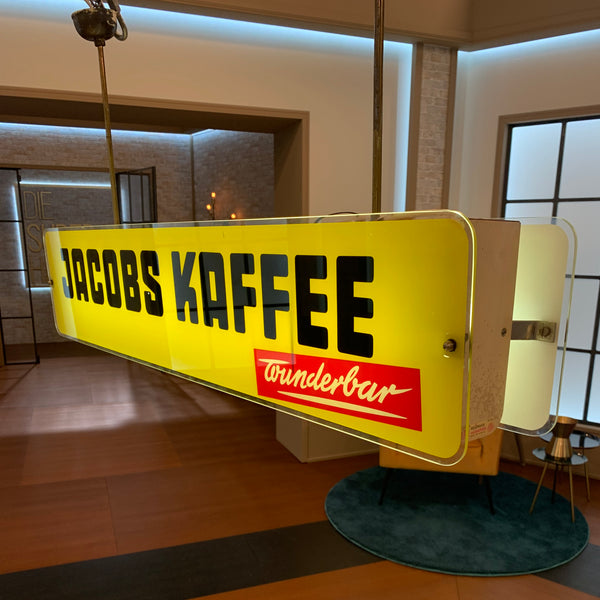 Reklameleuchte Jacobs Kaffee wunderbar
