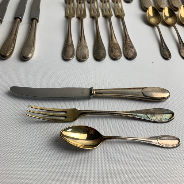 36 Teile Dessertbesteck / Obstbesteck von Wilkens 800er Silber
