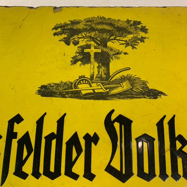 Emaille Schild Eichsfelder Volksblatt