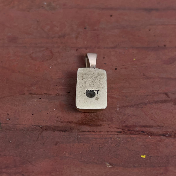 Goldanhänger 585er mit Diamant als Goldbarren