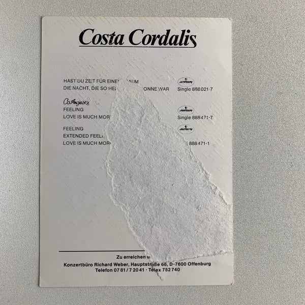 Autogramm Costa Cordalis