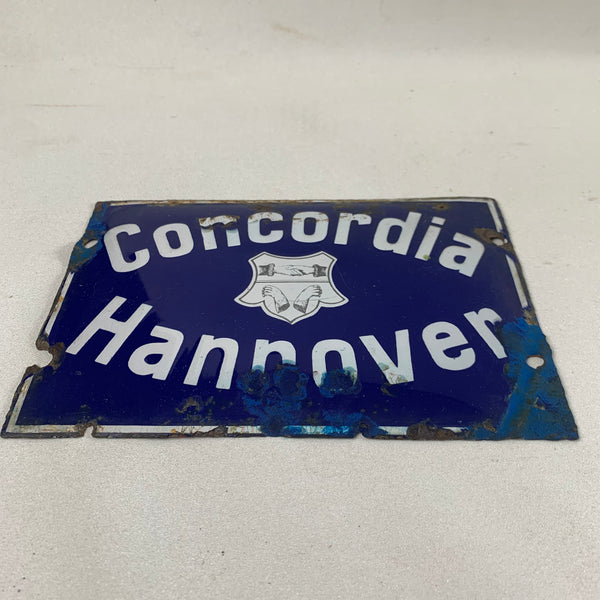 Emaille Schild Concordia Hannover