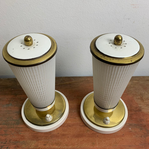 2 vintage Nachttisch Lampen