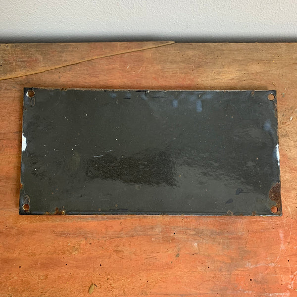 Emaille Schild Kein Trinkwasser
