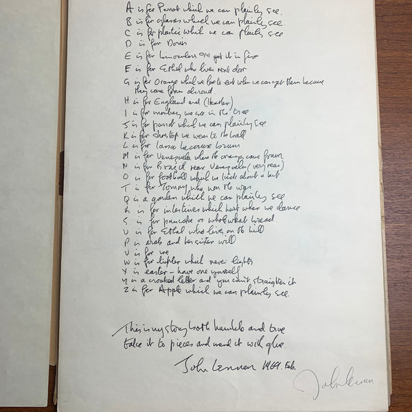 Bag One von John Lennon Lithographien