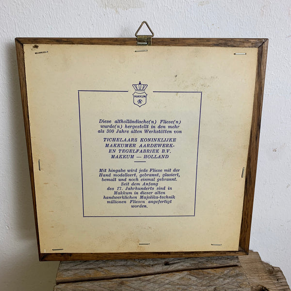 Altholländische Majolika Fliese