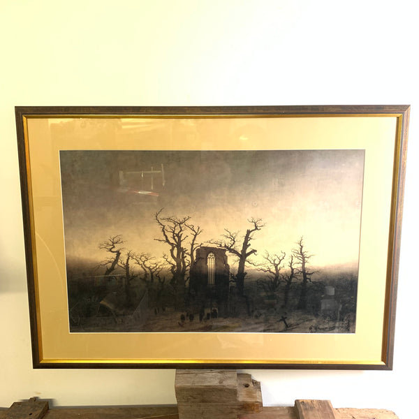 Kunstdruck Abtei im Eichwald von Caspar David Friedrich