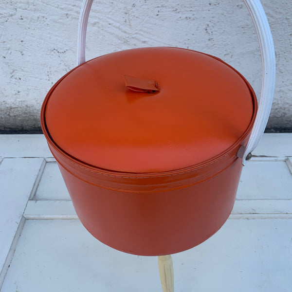 Vintage Nähkästchen in orange