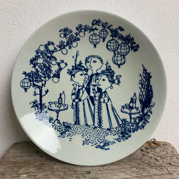 Vintage Kunst Teller von Björn Wiinblad für Nymolle