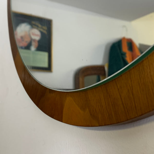 Runder Mid Century Spiegel