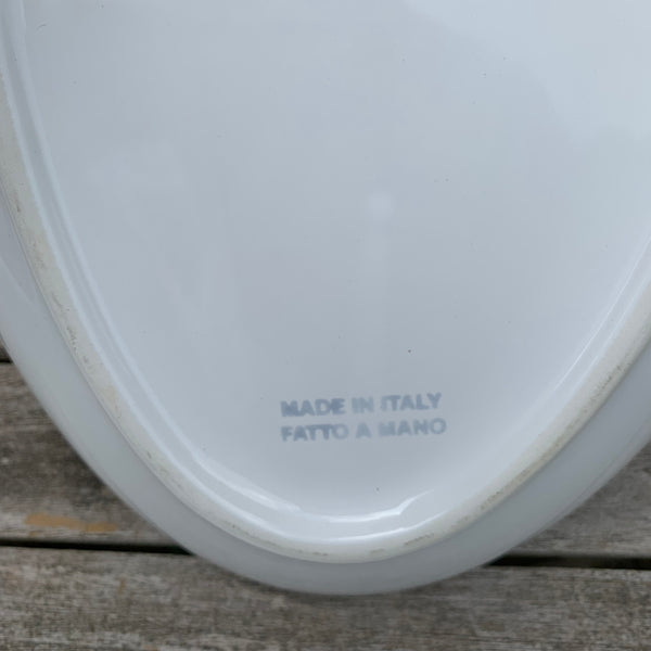 Bassano italienische Keramik Ovale mediterrane Antipastiplatte