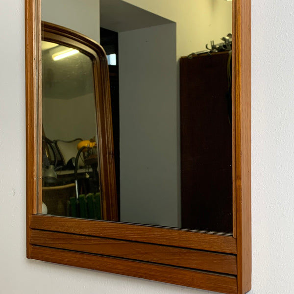 Vintage Teakholz Spiegel dänisches Design