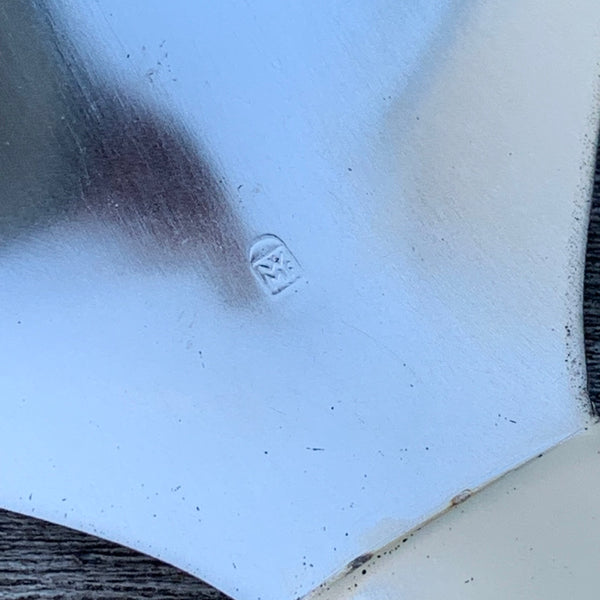 Versilberte WMF Schale in Blattform