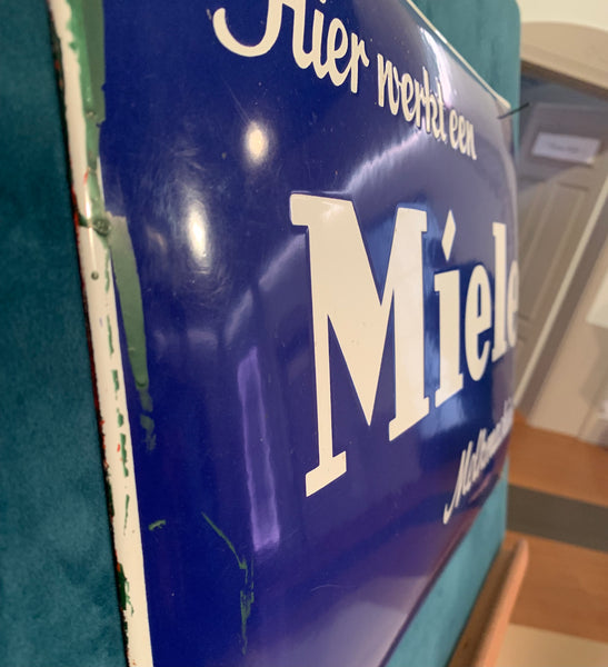 Emaille Schild der Firma Miele 