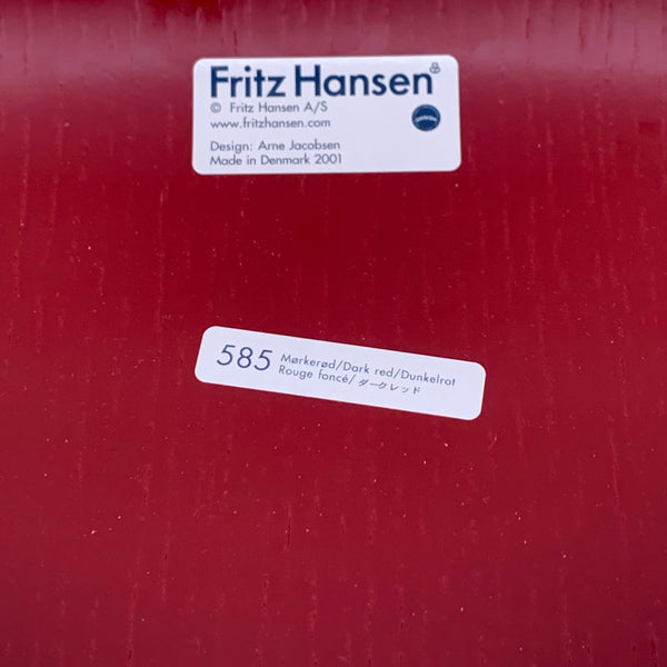 Arne Jacobsen 3107 Stuhl dunkelrot