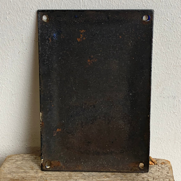 Vintage Emaille Schild Agal feine Schuhpflegemittel