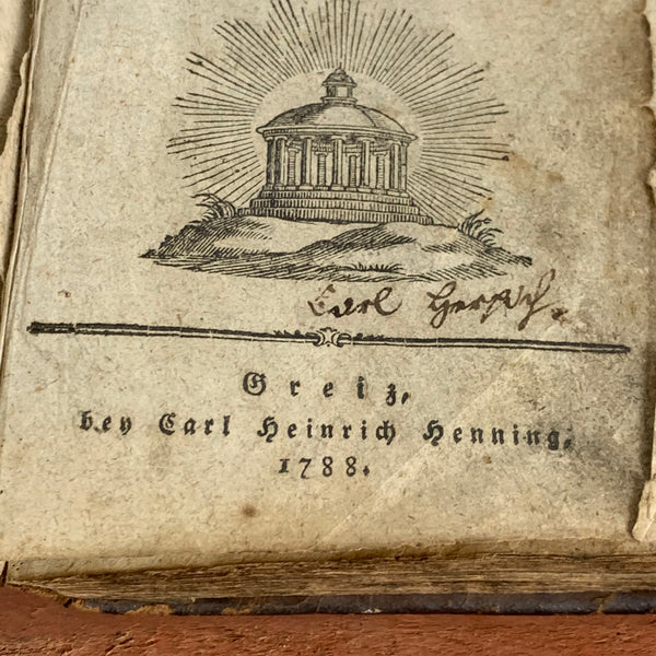 Antikes Lehr- und Erbauungsbuch für junge Christen von 1788