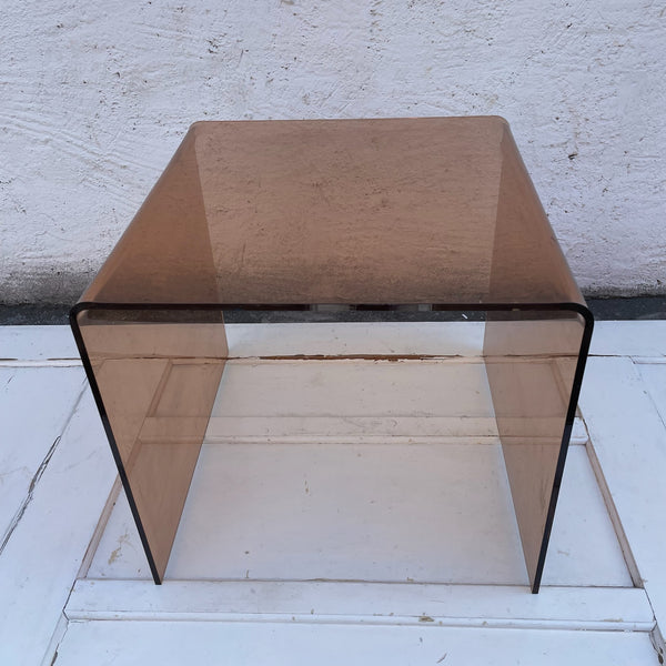 Vintage Beistelltisch aus Acrylglas 3er Set