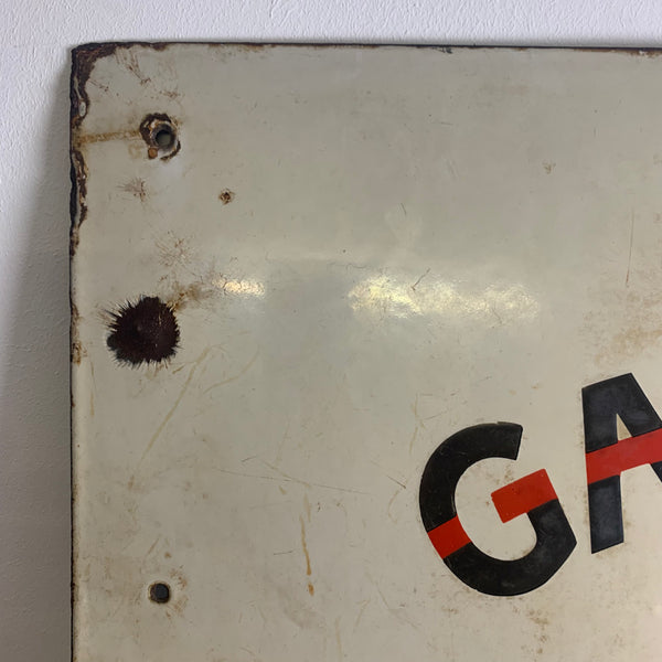 Vintage Emaille Schild Gargoyle Mobiloel