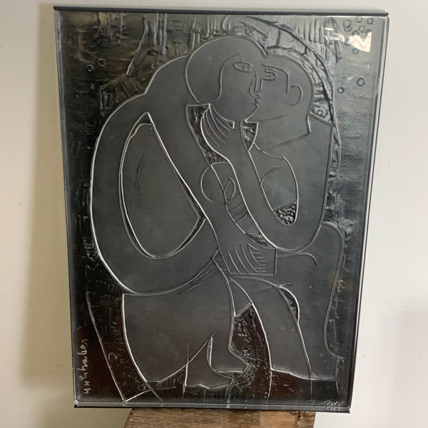 Glas Skulptur von HAP Grieshaber für Studio Linie Rosenthal