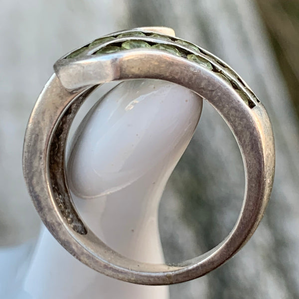 Sterling Silberring mit Peridot
