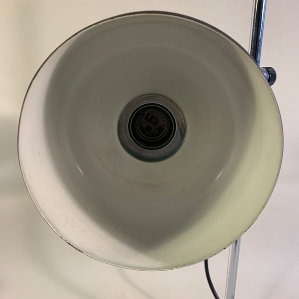 Lampe braun chrom