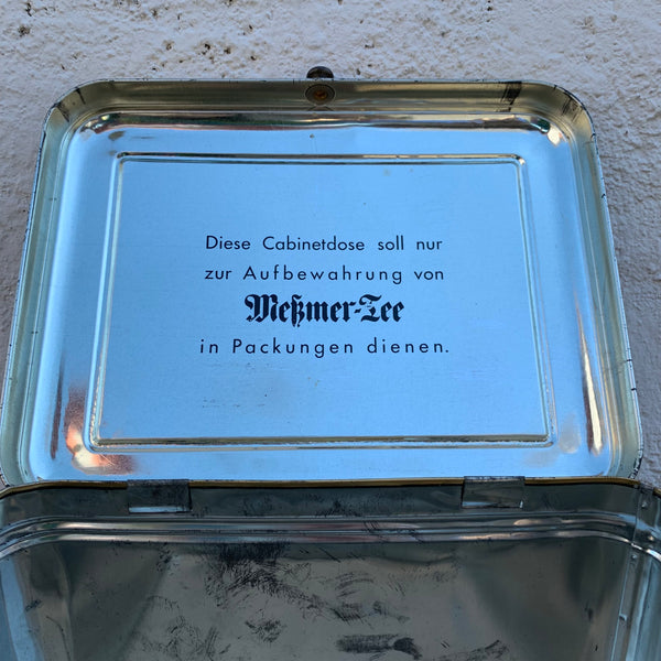 Große alte Blechdose Meßmer Tee