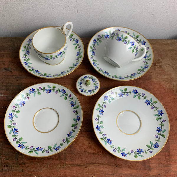 Meissen Geschirr Blumenranke Drachen Henkel