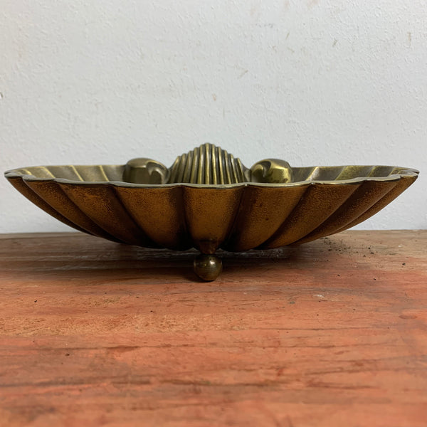 Vintage Muschelschale aus Messing