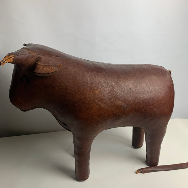 Vintage Leder Stier von Dimitri Omersa für das Londoner Kaufhaus Liberty
