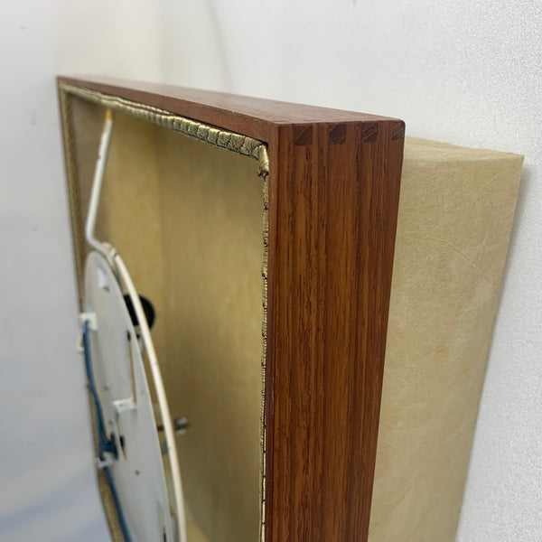 Große quadratische Deckenlampe mit Teakholz ähnlich Cocoon
