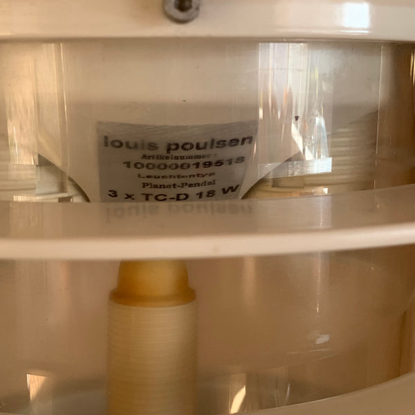 Große Orbiter Deckenlampe von Jens Møller Jensen für Louis Poulsen, 1998