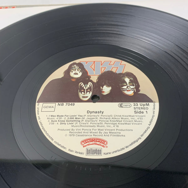 LP Kiss Dynasty mit Poster