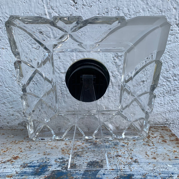 Vintage Walther Glas Tischuhr