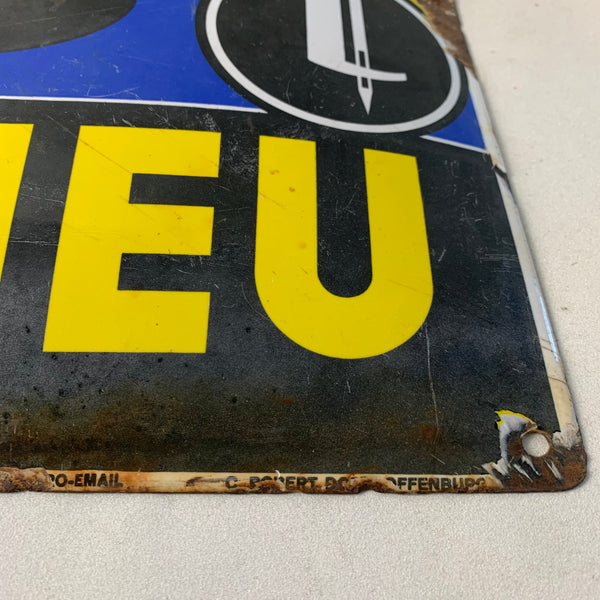Emaille Schild Haid & Neu