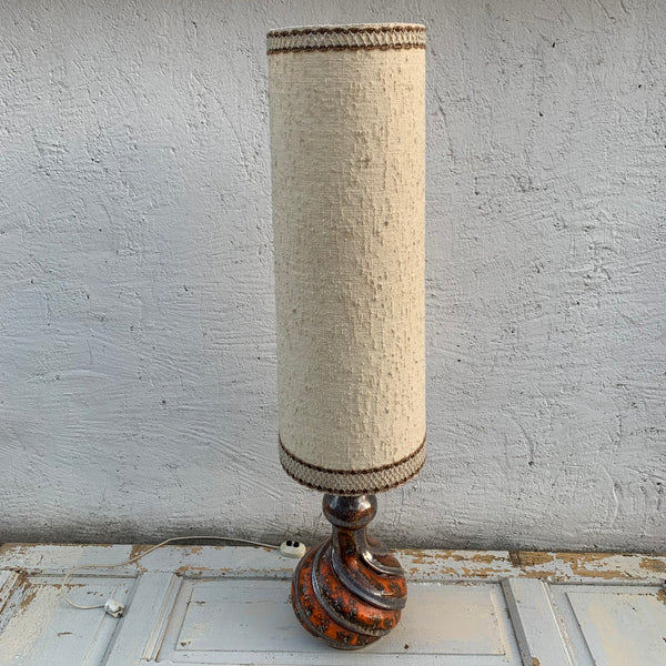 Schöne große Fat Lava Keramik Boden Lampe