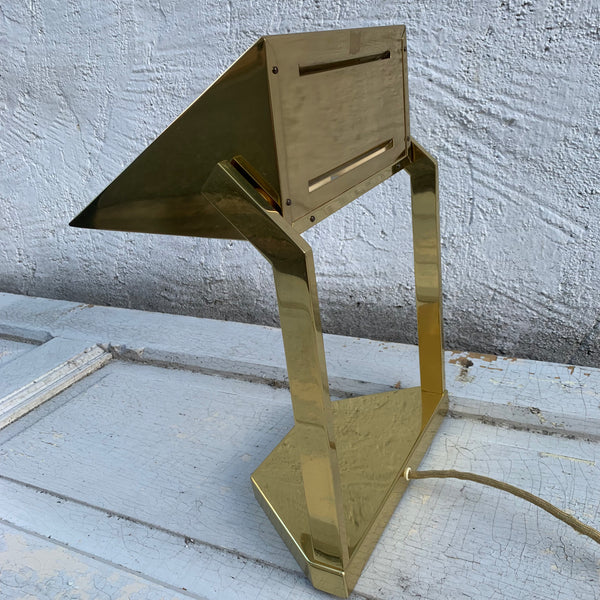 Hollywood Regency Tischlampe aus Messing