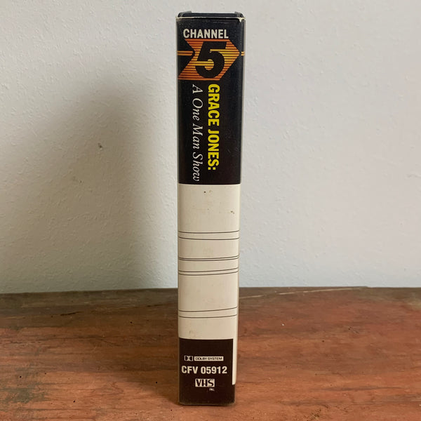 VHS Video Kassette Grace Jones A One Man Show