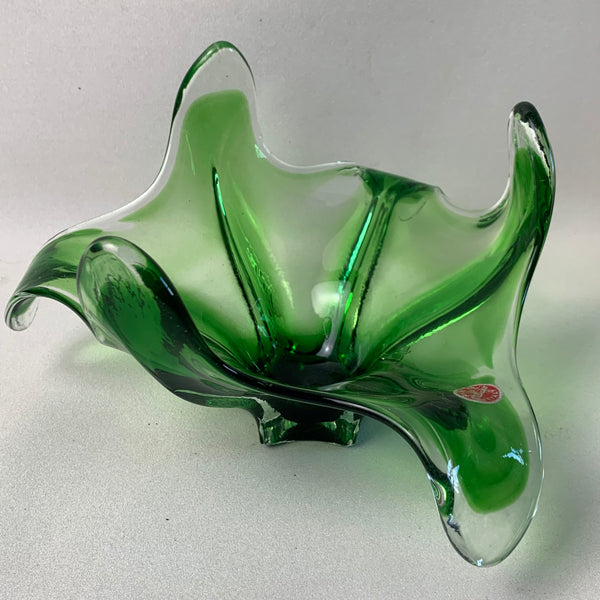 Grüne Murano Schale