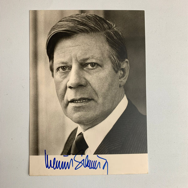 Autogramm Helmut Schmidt