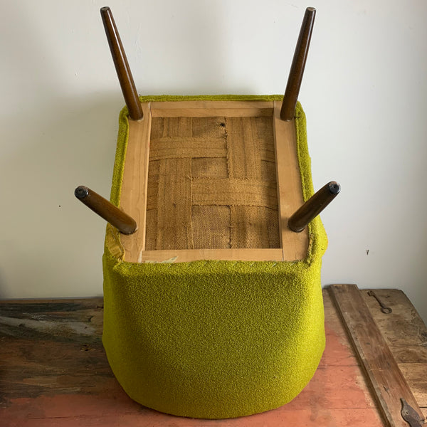 Mid Century Cocktailsessel in giftgrün