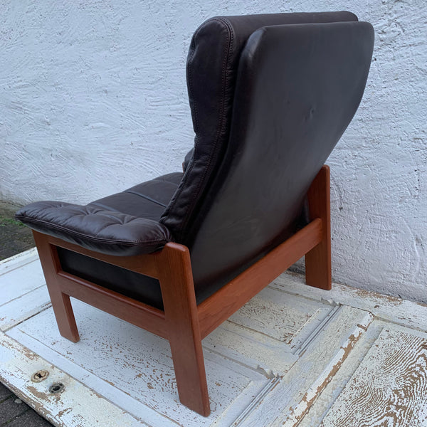 Vintage dänischer Teakholz Sessel von Skippers Mobler