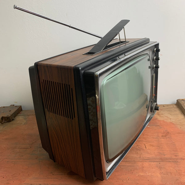 Vintage Fernseher Philips in Holzoptik