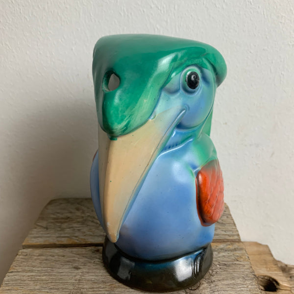 Vintage Keramik Krug Vogel