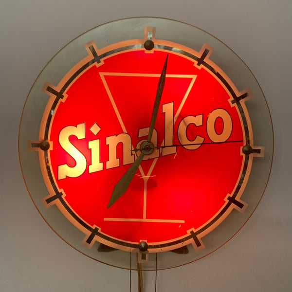 50er Jahre Sinalco Uhr beleuchtet