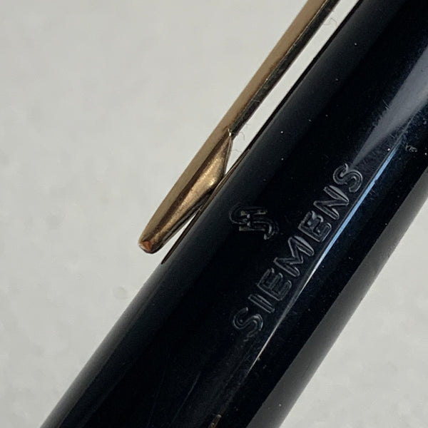 Montblanc Kolbenfüller Modell No 22 Gravur Siemens