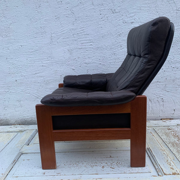 Vintage dänischer Teakholz Sessel von Skippers Mobler